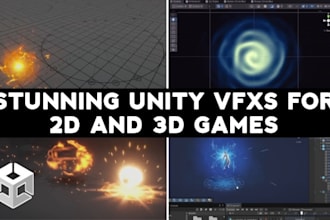create stunning unity vfx, unity particle systems, shader graph for unity game