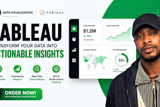 create interactive tableau dashboard and data visualization reports
