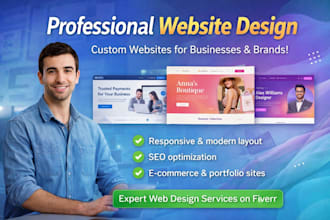 design a professional website for your business or personal brand