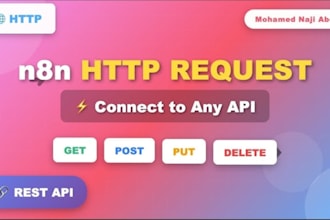 do API integration, rest API development, workflow automation and n8n automation