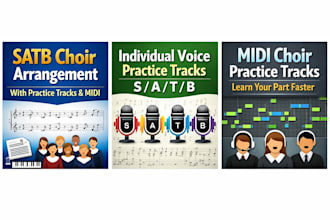 arrange your song for satb choir with sheet music