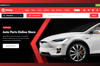 build auto part shopify store auto part website auto part store automotive store