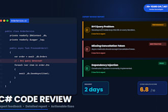 review your csharp code and provide expert feedback