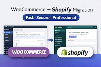 migrate woocommerce to shopify, wordpress to shopify, wix migration to shopify