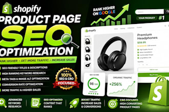 audit and optimize your shopify product page and do shopify seo for higher sales