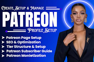 create professional patreon profile and patreon page setup