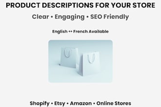 write ecommerce product descriptions