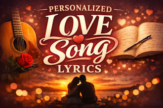 write a personalized love song lyrics as a romantic gift