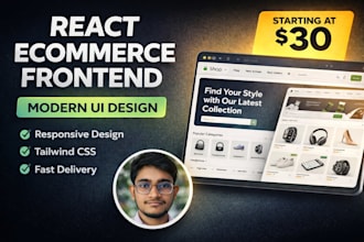build react tailwind ecommerce frontend