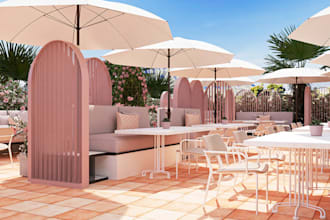 design outdoor lounge,3d bar interior design, patio,deck,terrace,relax area,cafe