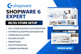 customize shopware theme for ecommerce brands, modern online stores, shopware6