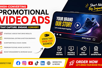 create promotional marketing video or brand commercial short and long video