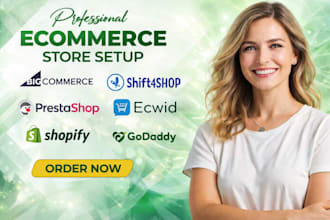 do bigcommerce shift4shop prestashop ecwid shopify godaddy ecommerce store