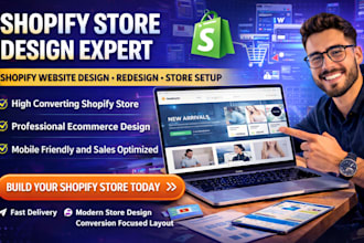 shopify store design shopify website design shopify redesign shopify site setup