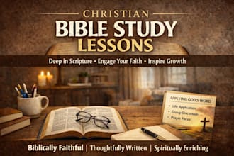 create christian bible study and sunday school lessons