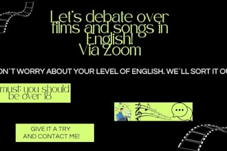 create debates over films and songs in english