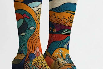 unique socks design and custom socks design