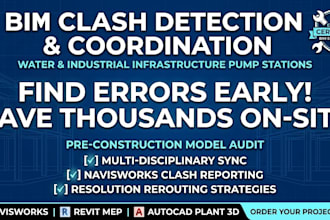 perform bim coordination and clash detection for piping systems