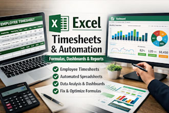create smart excel spreadsheets, employee timesheets, formulas