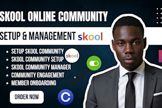 setup skool online community skool community setup, skool community manager