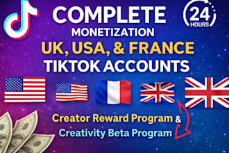 do complete tiktok monetization organically with creator reward program