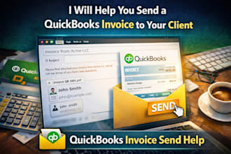 help you send a quickbooks invoice to your client