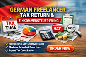 prepare german freelancer tax return einkommensteuer self employed filing