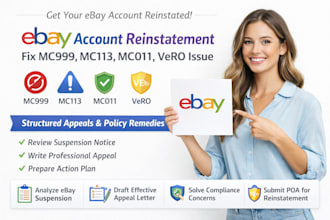 do ebay account reinstament fix mc999 mc113 mc011 vero suspension ebay appeal