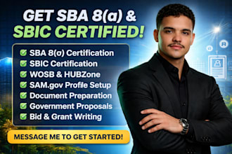 help you prepare your sba 8a and sbic certification application