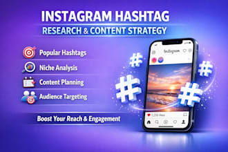 do targeted instagram hashtag research and content strategy
