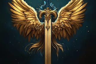 do a fantasy game logo