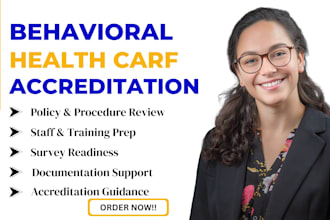 help your behavioral health with carf accreditation, survey prep, compliance