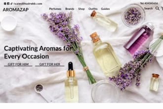 design a perfume shopify website