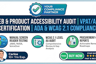 review vpats and remediate documents for wcag section 508 accessibility