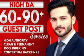provide high quality SEO backlinks and guest post service
