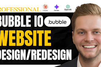 design bubble website bubble web app development or bubble io mvp no code saas