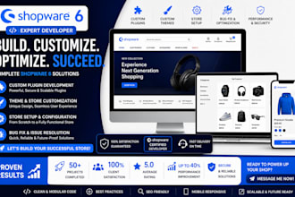 shopware 6 developer custom plugin theme store setup bug fix customization