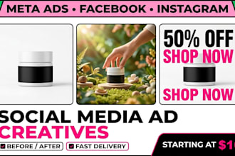design facebook ad creative variations for ecommerce ab testing