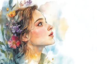 hand paint a watercolor illustration