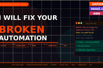 fix zapier automation error make com n8n workflow debug webhook api integration