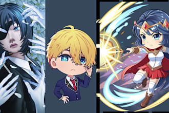 draw cute chibi anime pfp discord profile picture and kawaii social media icons
