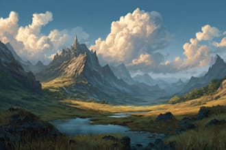 fantasy concept landscape illustrations