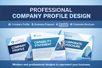 do modern company profile bus proposal capability statement corporate brochure