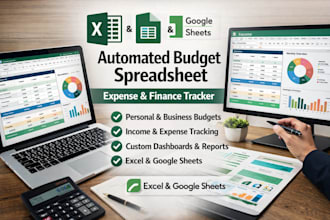 create automated budget expense tracker spreadsheet