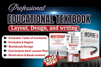 format and design educational textbook and workbook for KDP or self publishing