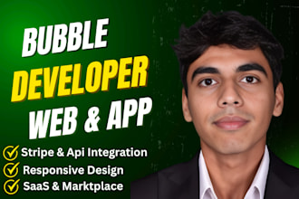 build bubble website, bubble io app, bubble saas, bubble mvp bubble developer