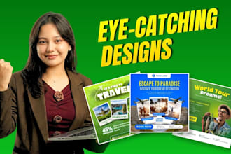 design modern canva travel and tour social media posts