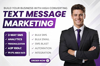send sms marketing, bulk email blast text message and blast email marketing