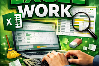 help you with microsoft excel basic tasks and data entry