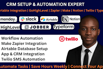 gohighlevel airtable integration typeform notion zapier slack jobnimbus twilio